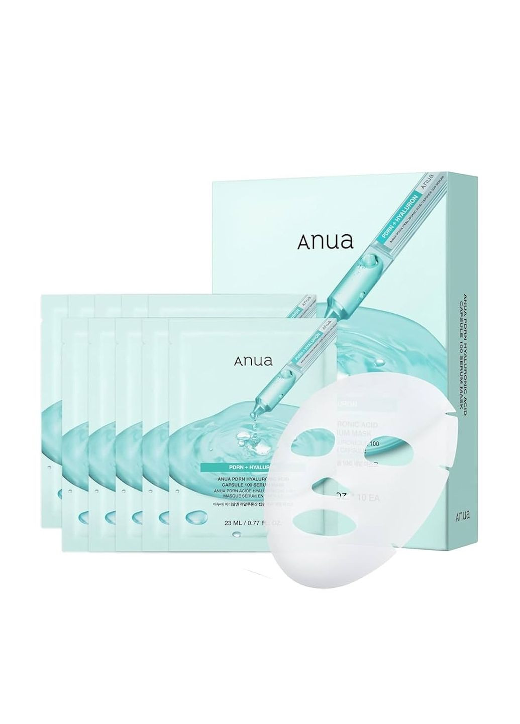 Тканинна маска PDRN HYALURONIC ACID CAPSULE 100 SERUM MASK з PDRN та гіалуроновою кислотою 23 мл 1 шт Anua (356733348)