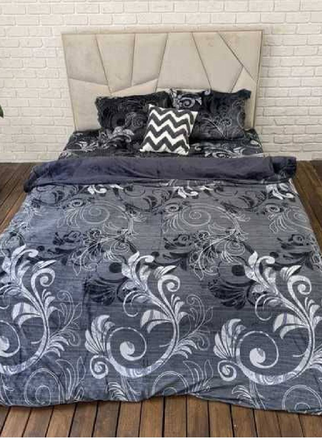 Плюшевое постельное белье евро Vishnya (362185121)