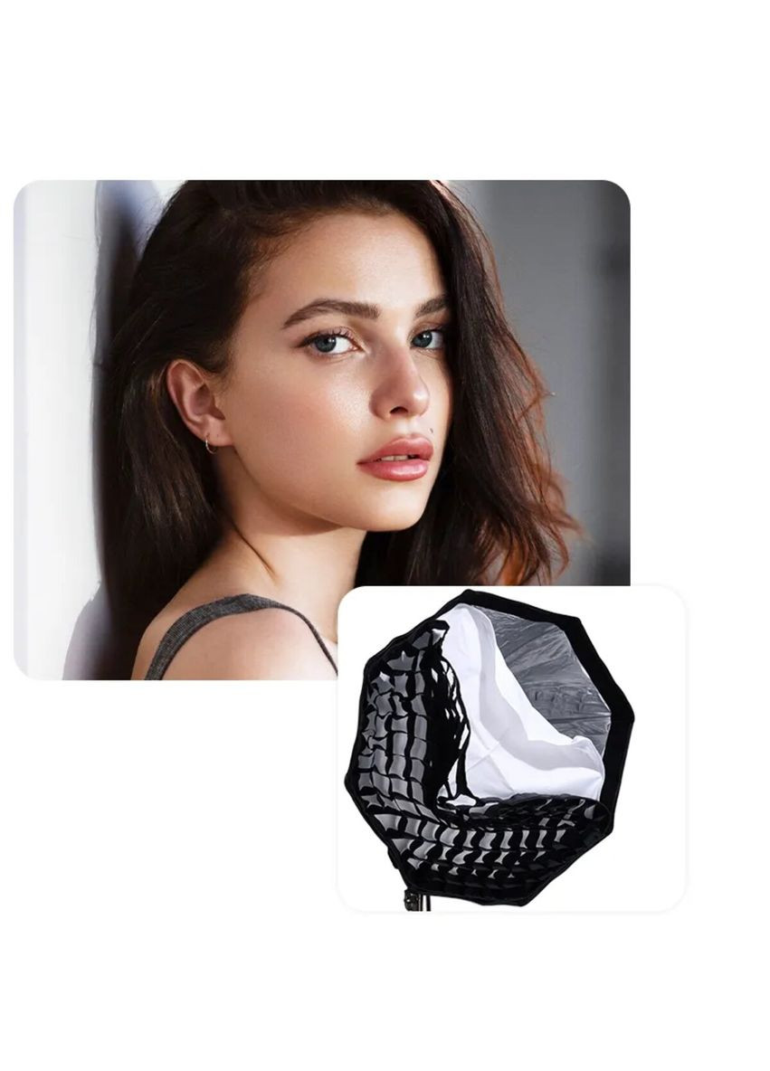 Софтбокс Vijim 40cm Octagonal Softbox with Mini Bowens Mount and Grid (L066 LAS002) Ulanzi 40cm LAS002 (349826566)