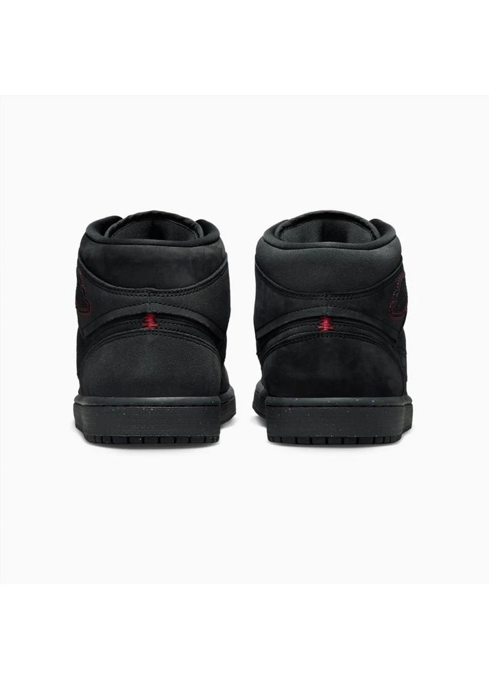 Чорні кросівки 1 mid se craft monochrome black fd8634-001 демісезон Air Jordan