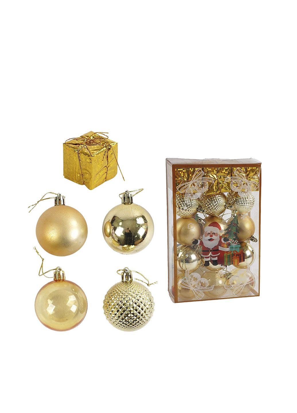 Набір новорічних куль, 15 шт. колір різнокольоровий ЦБ-00263688 No Brand (317291190)