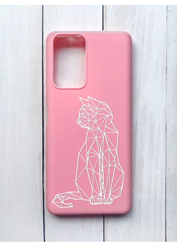 Матовый чехол на Xiaomi Redmi Note 10 Pro/10 Pro Max Розовый:: Кошечка (принт 125) Creative (360689851)