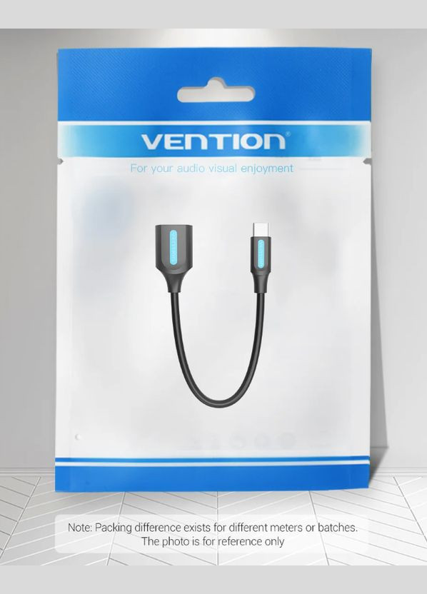 Кабель-Адаптер OTG USB-C (M) USB-A (F) OTG 0.15 м ПВХ Black (CCSBB) Vention (341325779)