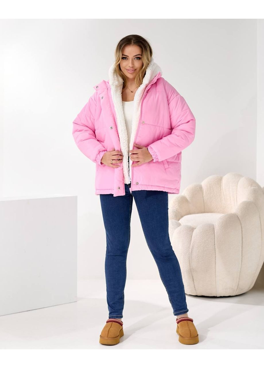 Рожева зимня тепла зимова куртка More_bboutique Куртка