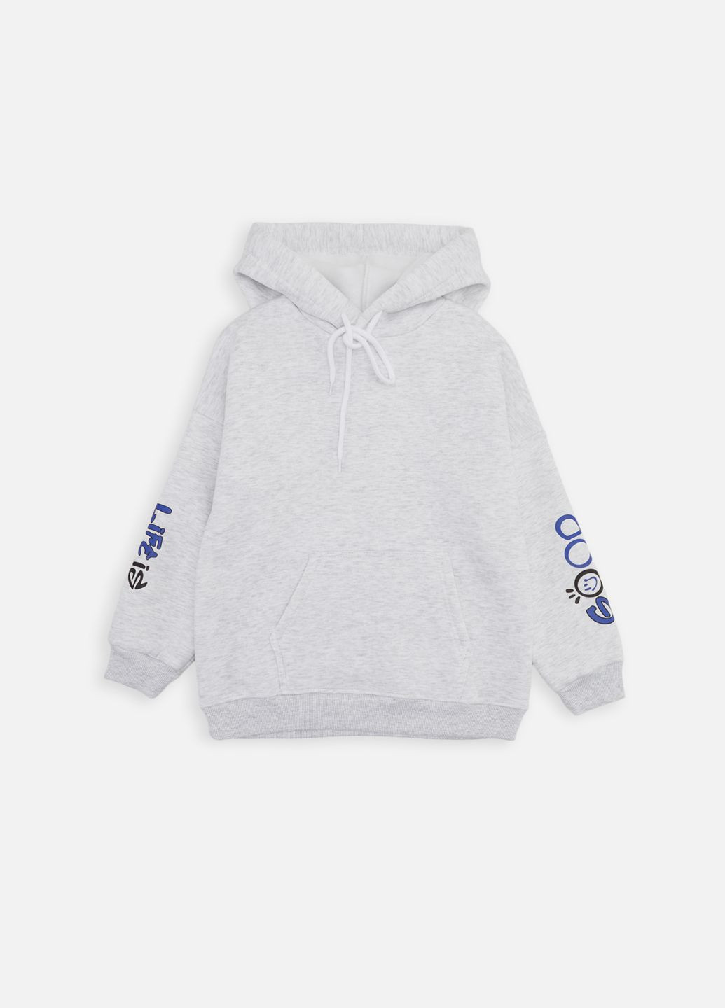 Худи для девочки цвет светло-серый ЦБ-00261365 Yuki (306713026)