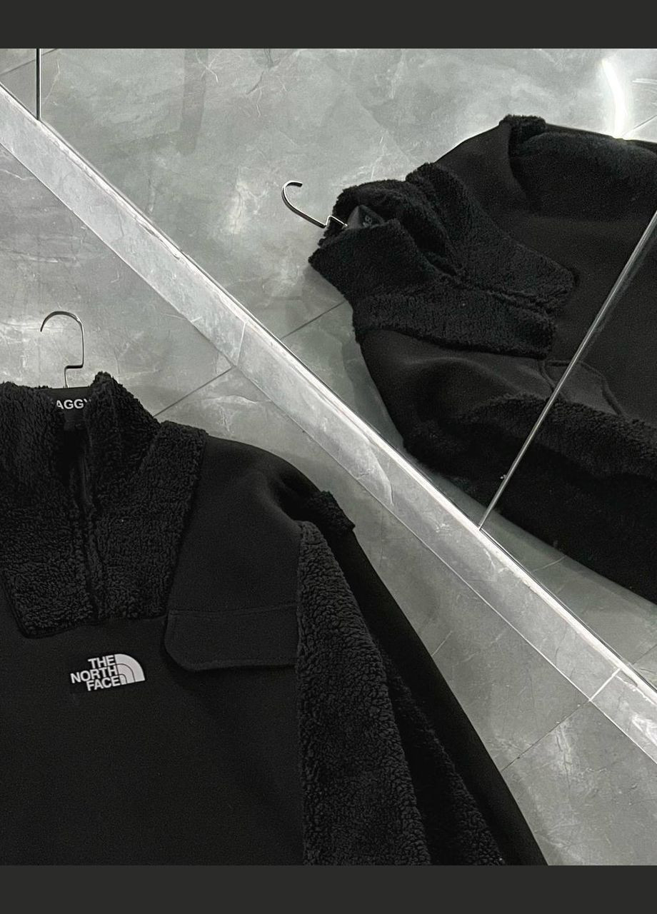 Стильна чоловіча кофта The North Face оверсайз чорна No Brand (316039084)