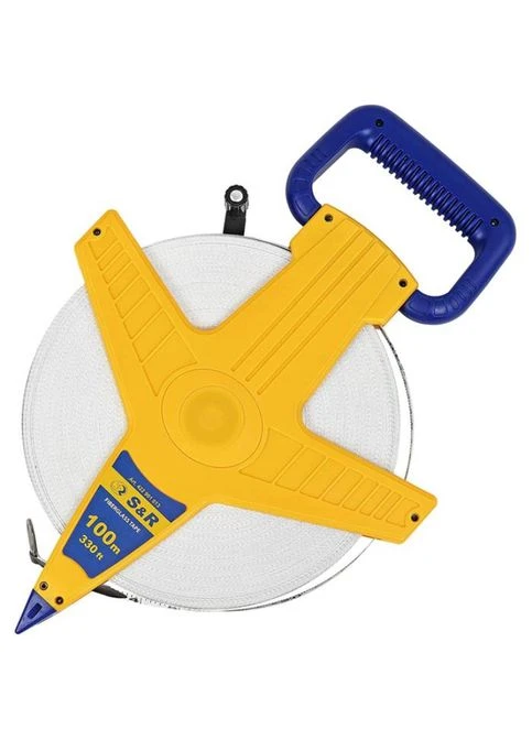 Рулетка Fiberglass Tape 100 м x 13 мм (422901013) S&R (323108696)