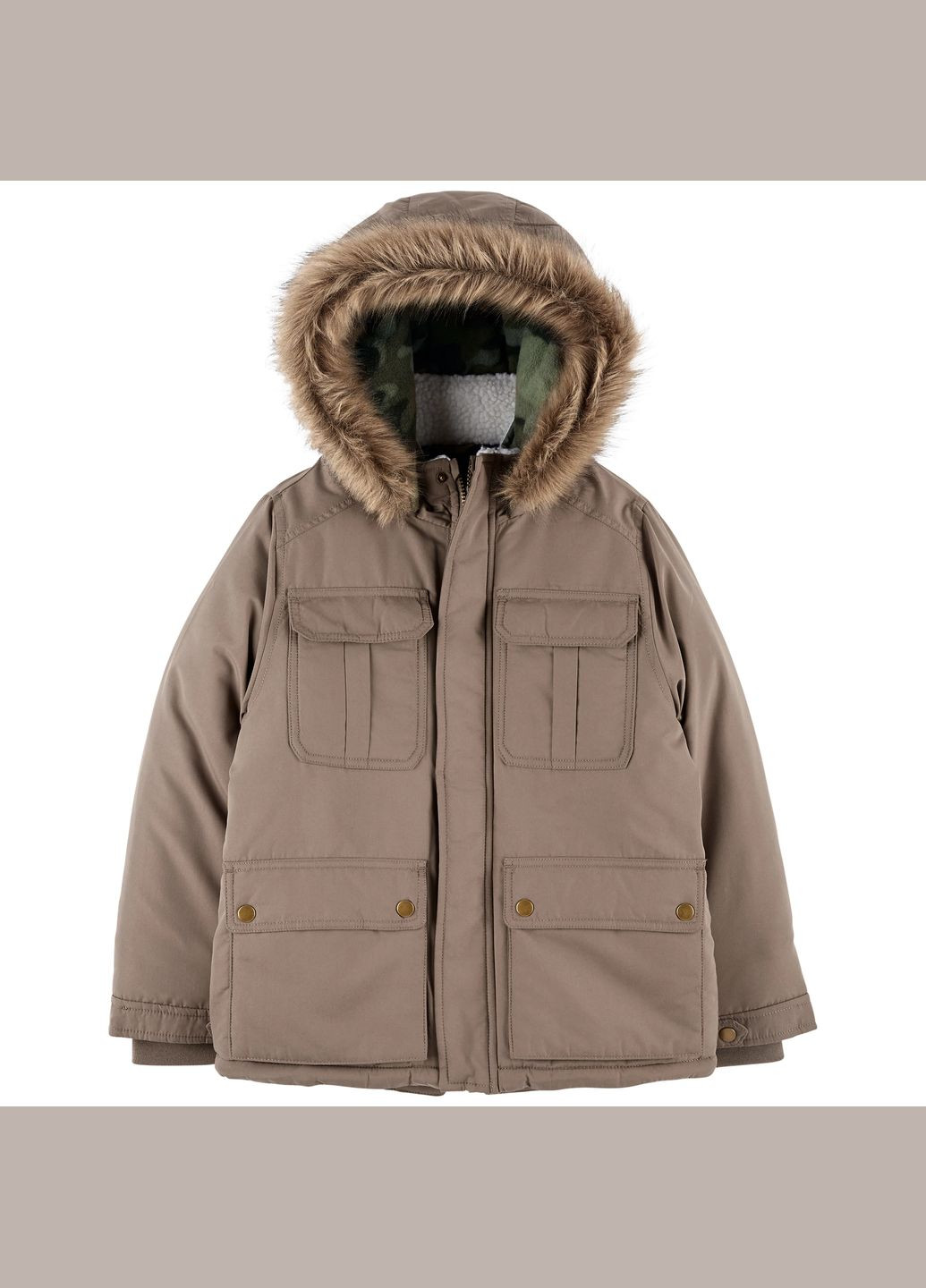 Парка для мальчика 81-86 см (C223630__BROWN) Carter's (304024290)