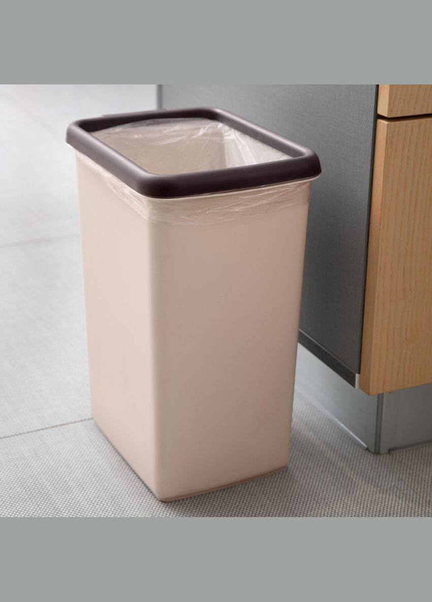 Відро для сміття MVM BIN-02 12 л Бежевий (BIN-02 12L BEIGE) МВМ (365280764)