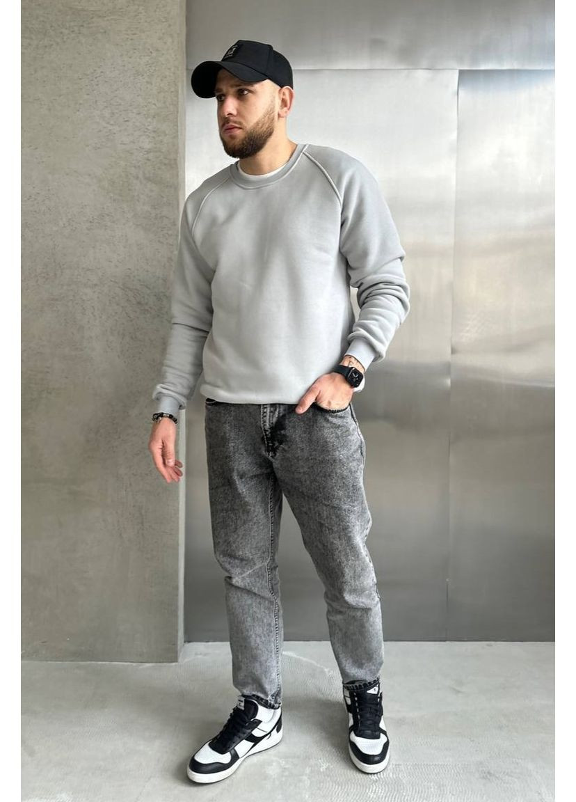 Сірий світшот чоловічий попелястий (м0138.4) UMON (363979522)