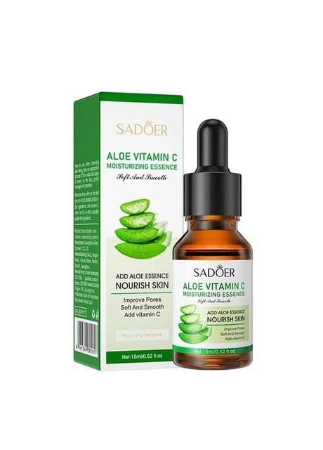 Активная успокаивающая и восстанавливающая сыворотка для лица для чувствительной и проблемной кожи Алоэ Вера 15 мл SADOER (361865720)