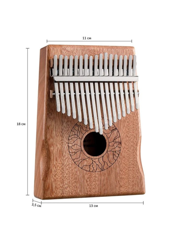 Калимба из красного дерева на 17 язычков Mahogany Hluru (370872818)
