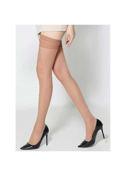 Класичні панчохи кавового кольору. Сексуальні панчохи базові для щоденого носіння які міцно тримаються на нозі China (361442186)