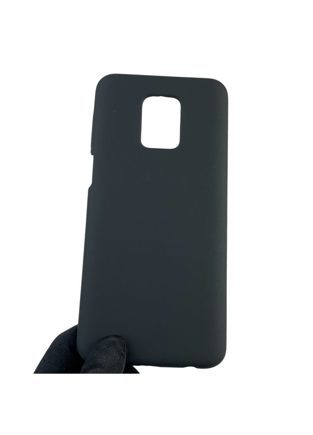 Чохол для Redmi Note 9S силіконовий з мікрофіброю нековзний на сяомі редмі нот 9с чорний Xiaomi (366389927)