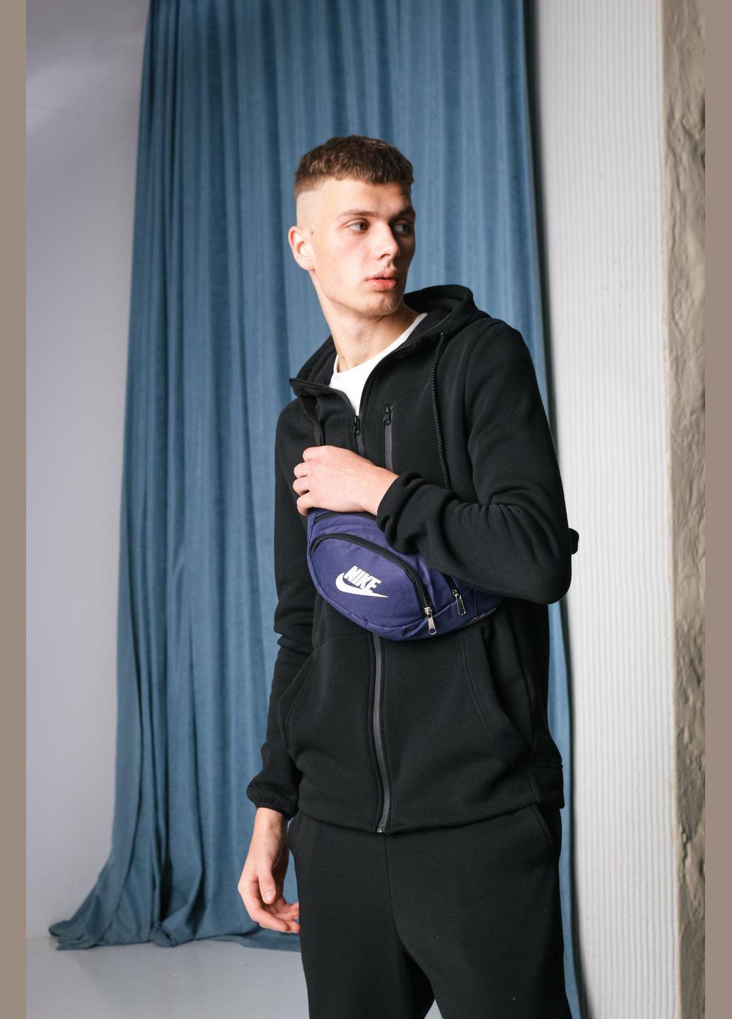 Бананка 1000d синяя, белое лого No Brand (333819814)