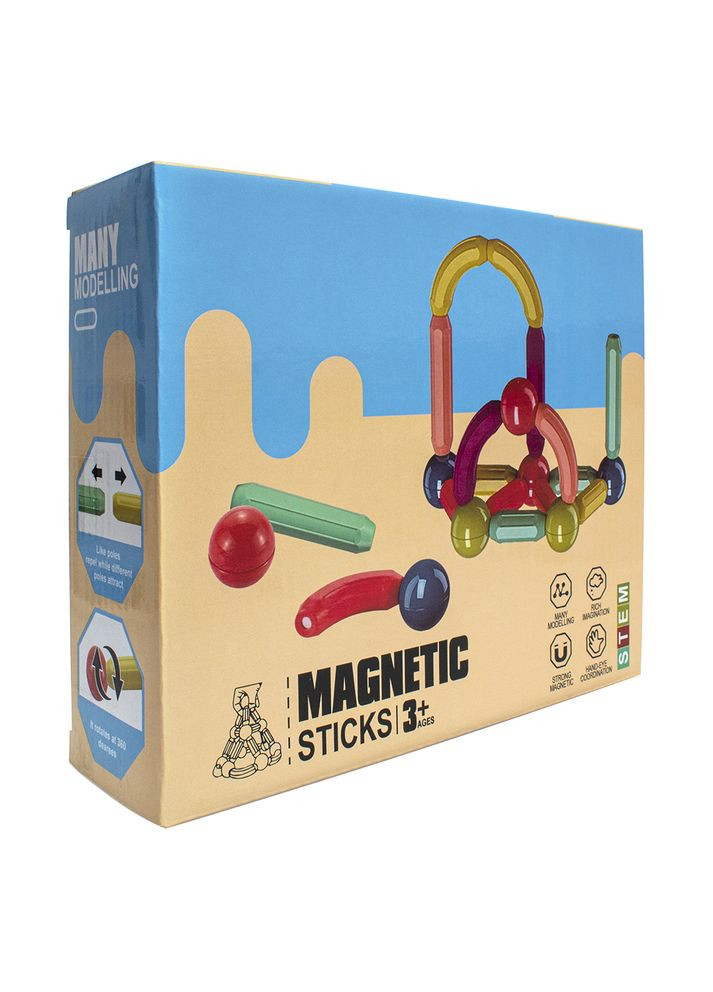 Магнітний конструктор, 50 деталей (358982) Maya Toys (290841116)
