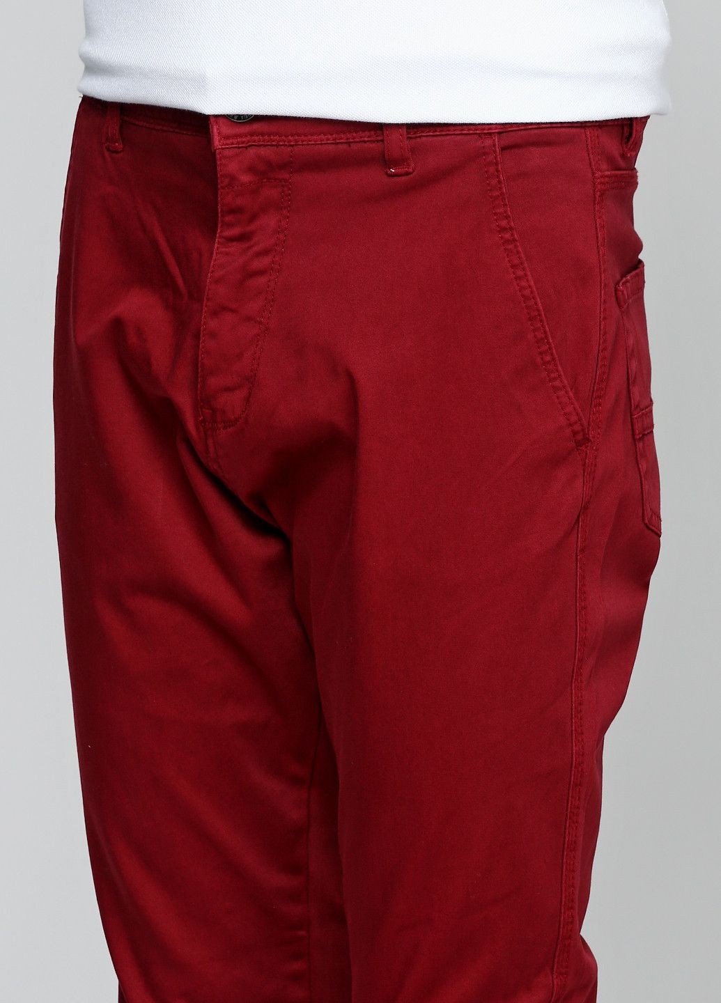 Бордовые повседневный демисезонные брюки Alcott