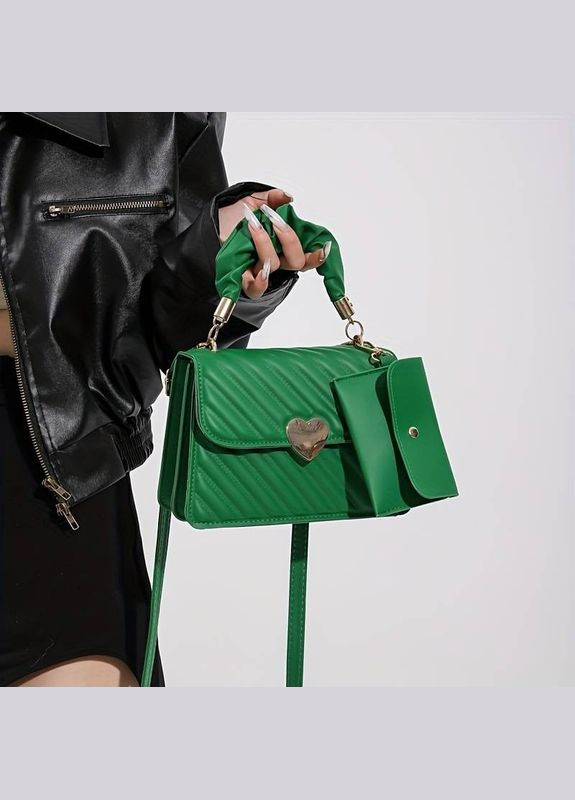 Женская сумка кросс-боди зеленая No Brand (290665317)