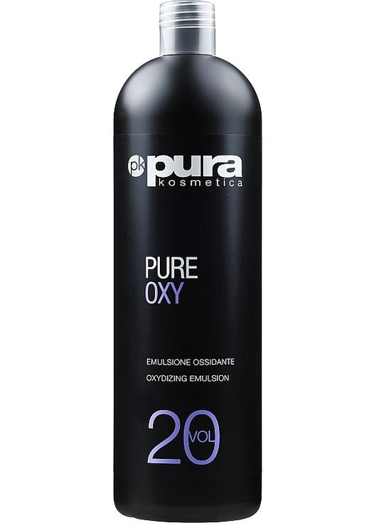 Окислювач для фарби 6% Pure Oxy 20 Vol 1000ml (1023990-5468615) Pura Kosmetica (368627175)