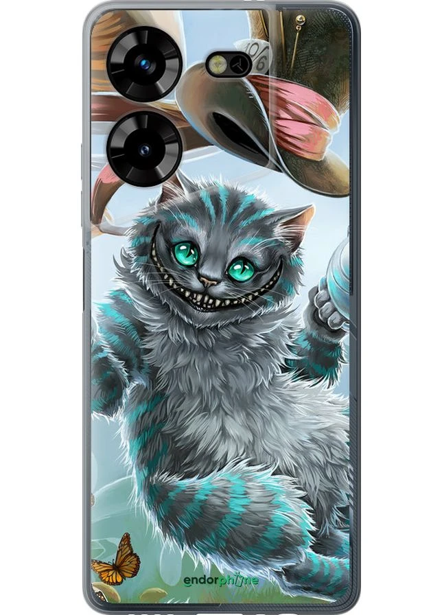 Чехол на Tecno Pova 5 Чеширский кот 2 "3993u-3139-70447" Endorphone (385932927)