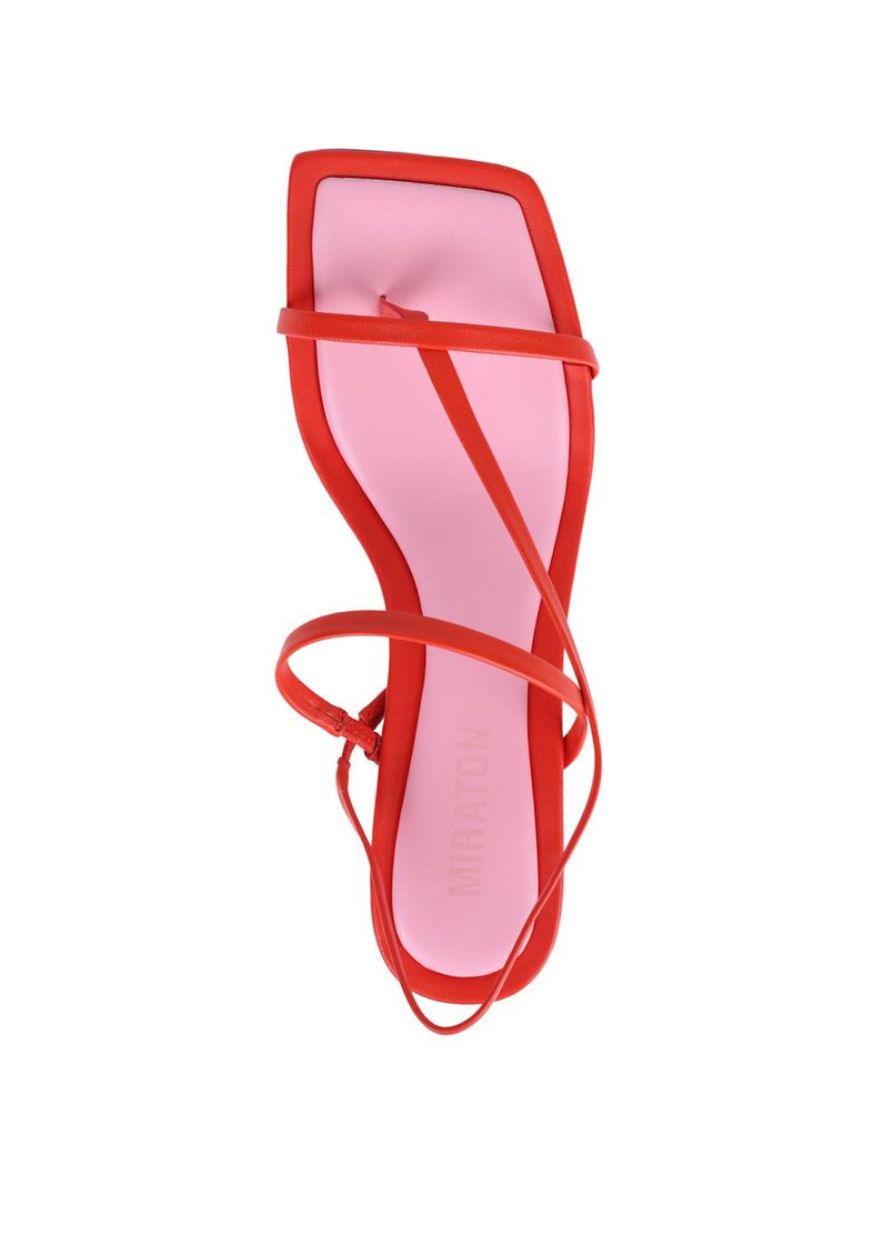 Жіночі Босоніжки 559L-05-S331 Помаранчевий Шкіра MIRATON (368527887)