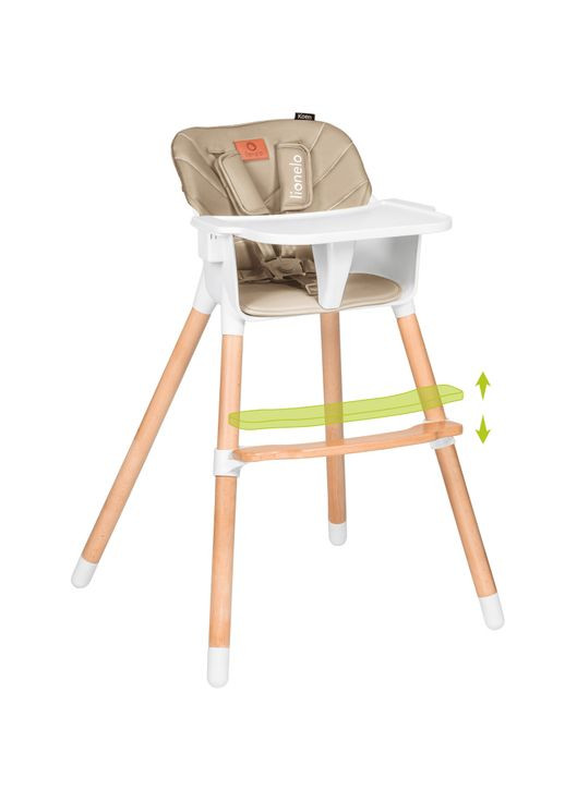 Стілець для годування Koen Beige Sand 2 в 1 (LO-KOEN BEIGE SAND) Lionelo (323097685)