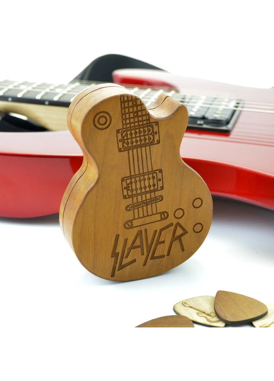 Футляр для медиаторов из натурального дерева Профессиональному музыканту в День Рождения Handmade 218-001-004 (364988930)