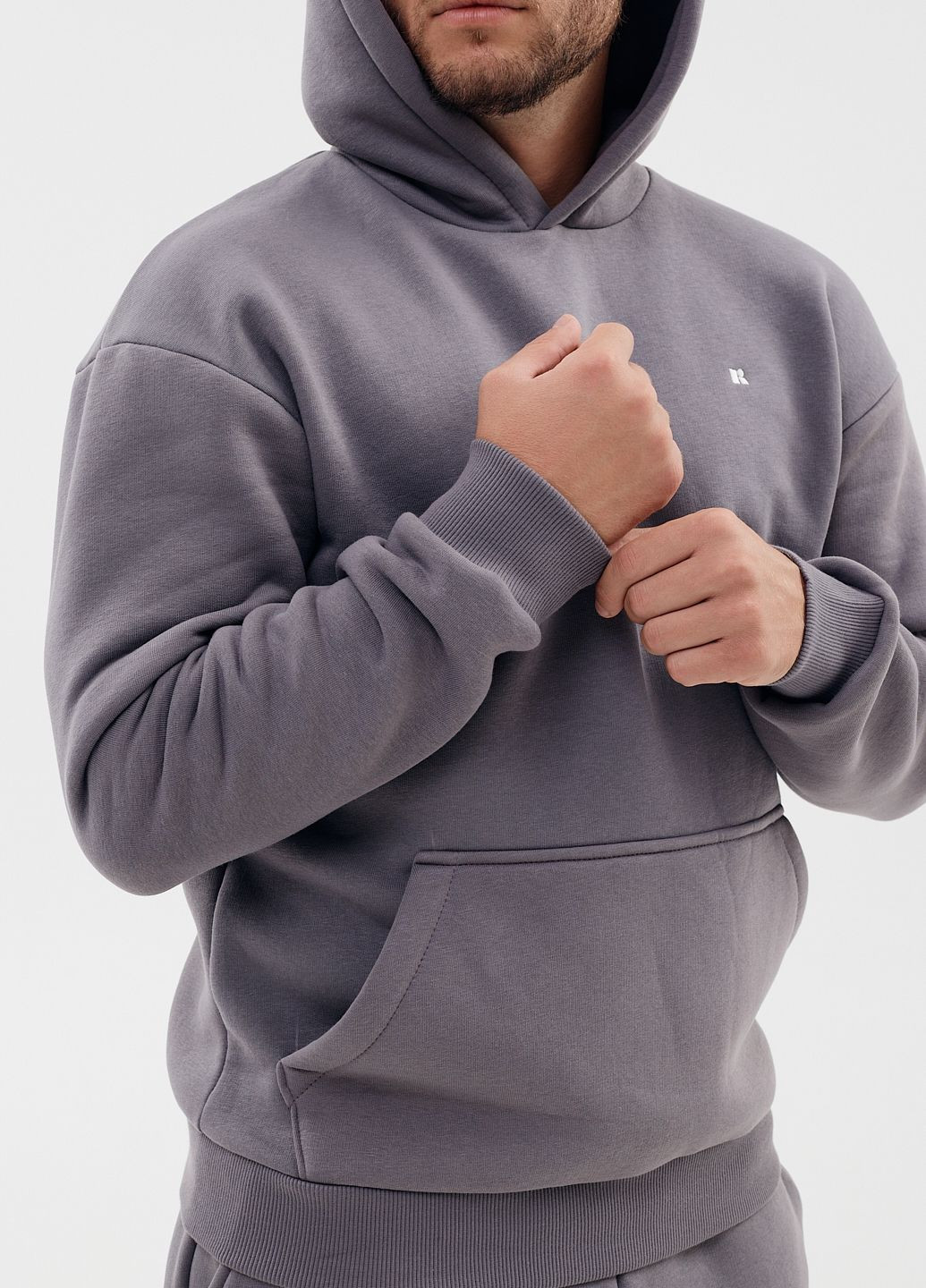 Мужской спортивный костюм флисовый с капюшоном Kindamor Frosted (362304975)