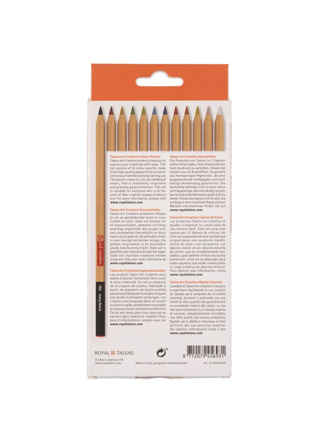Набор цветных карандашей Talens Art Creation 12шт картон Royal Talens (362579942)