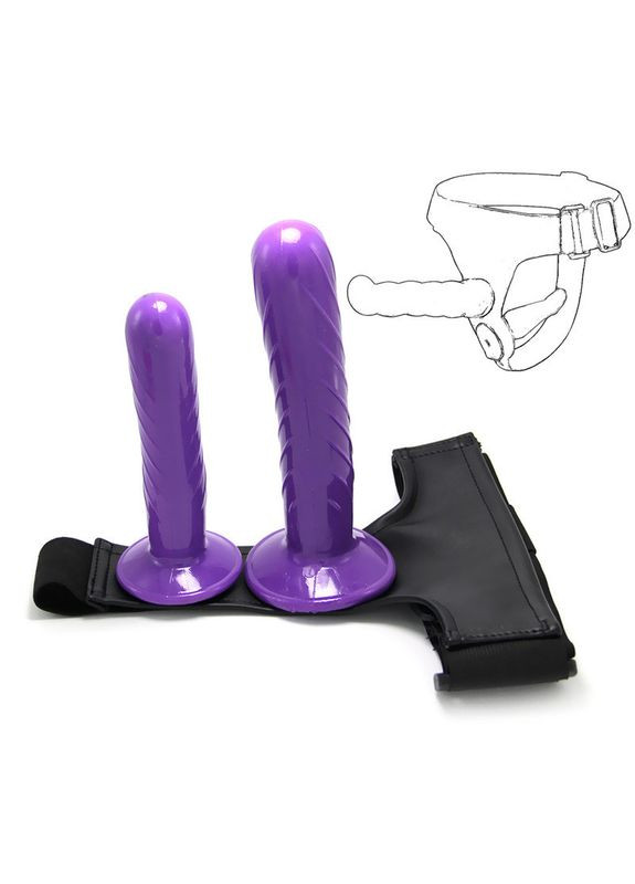 Страпон двойной на трусиках. Трусики с фаллоимитатором. Двойной страпон No Brand (314874583)