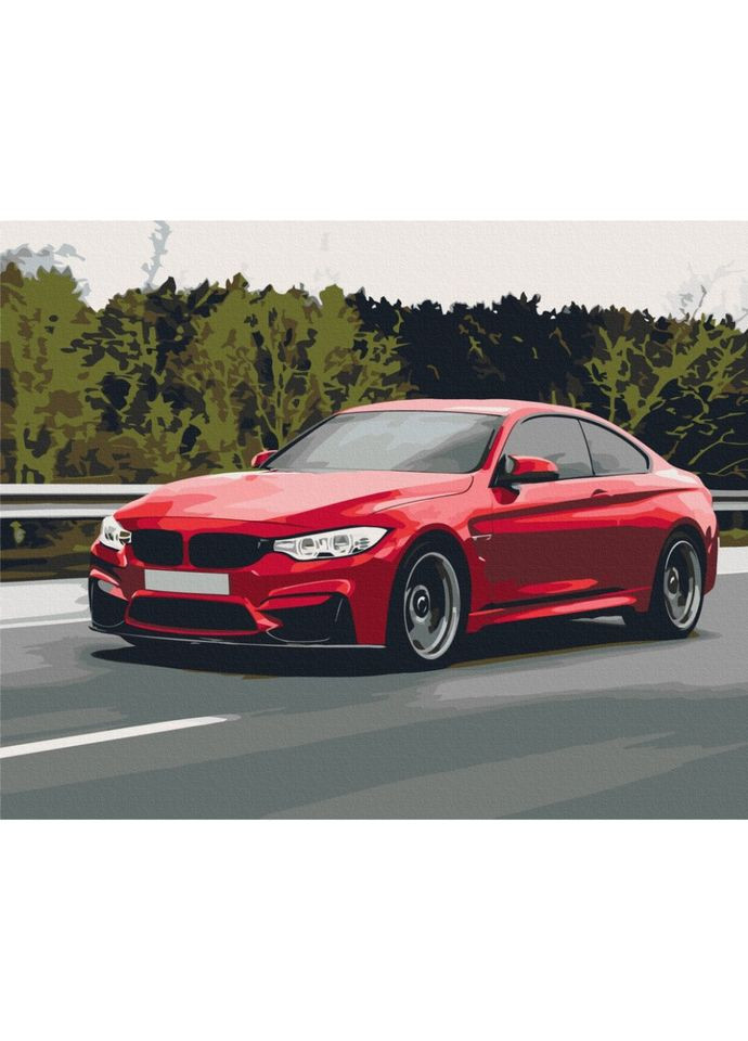 Картина по номерам "Спортивная машина" BS52619, 40x50 см Brushme (333703458)