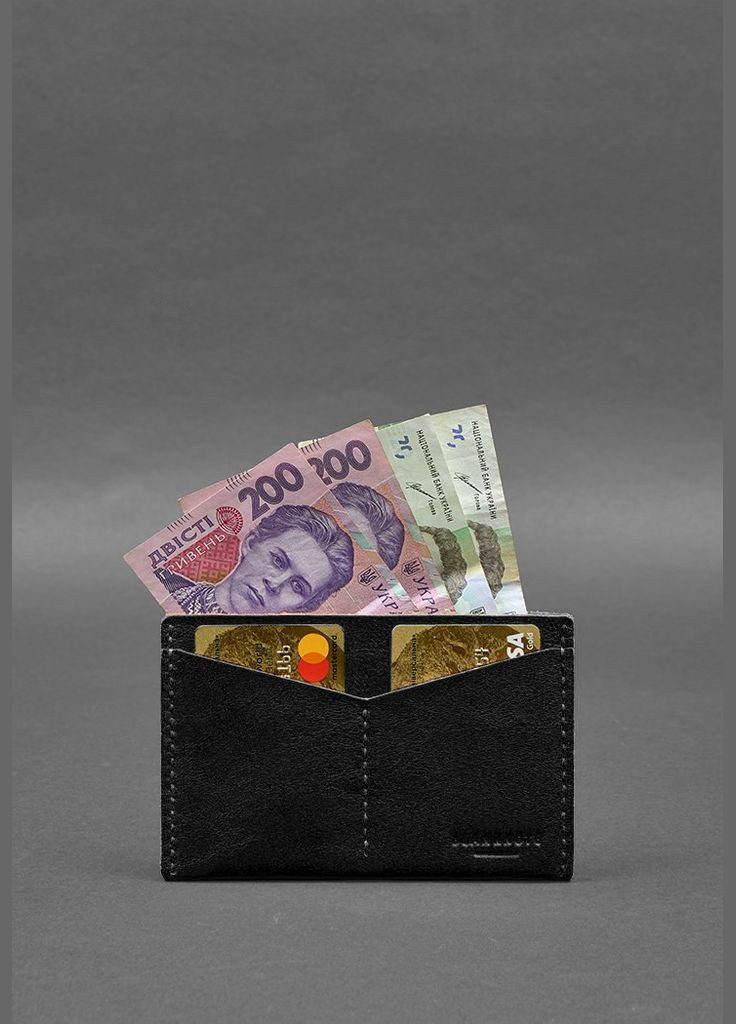 Кожаная обложка-органайзер для документов 6.2 черный краст (A-028145) BlankNote (329186694)