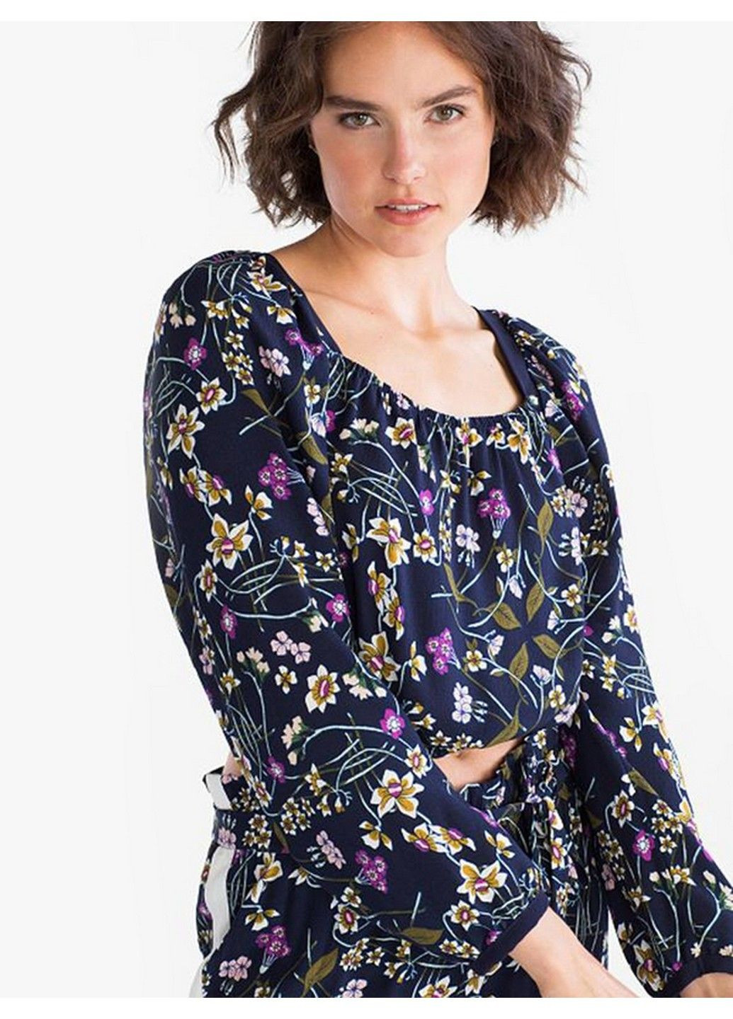 Тёмно-синяя блуза C&A