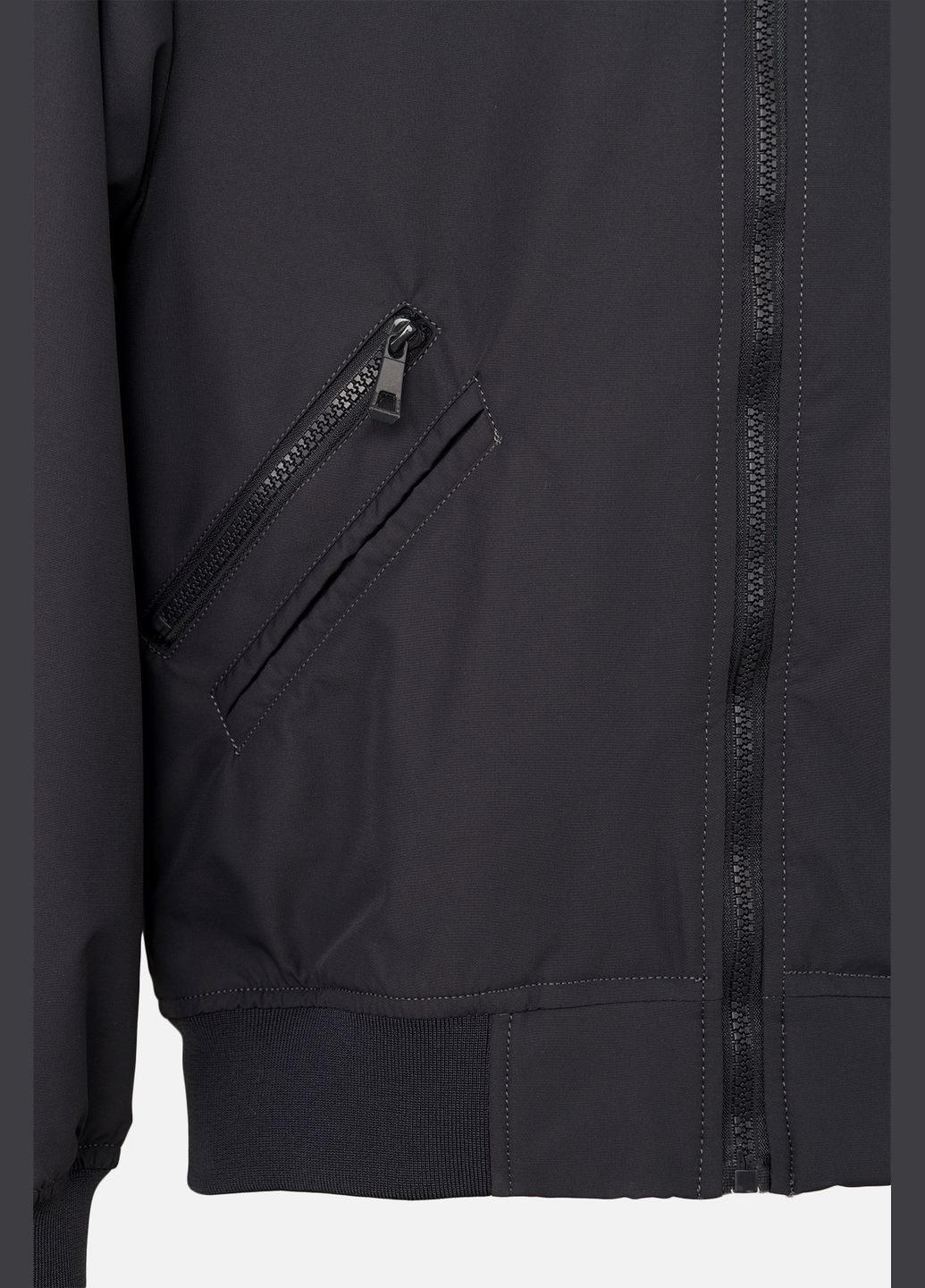 Темно-серая демисезонная куртка-бомбер для мальчика цвет темно-серый цб-00267734 SANMAO