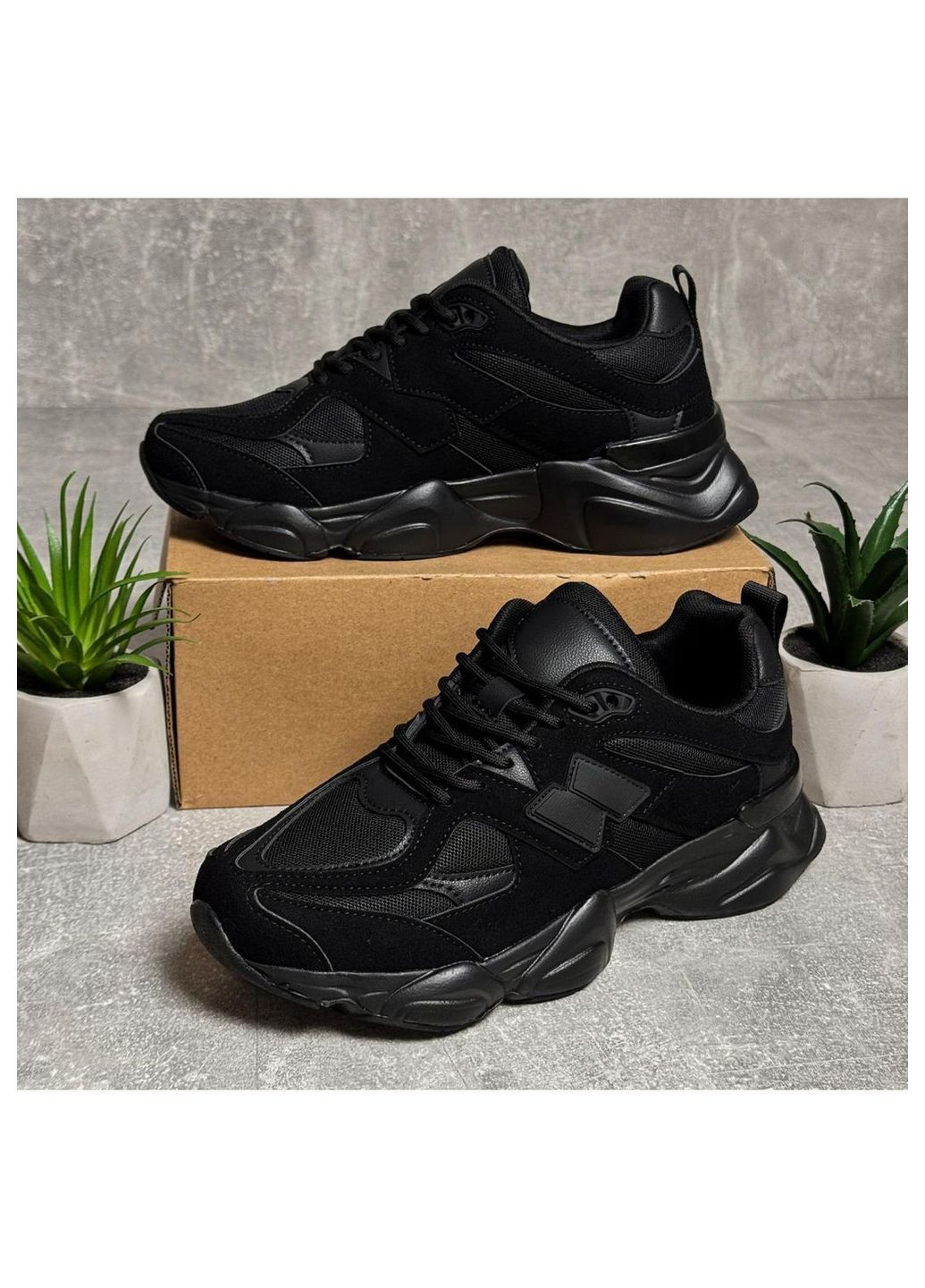 Черные демисезонные кроссовки мужские Stilli