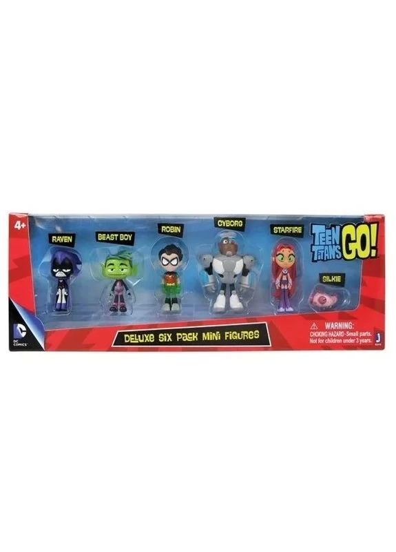 Фигурки Юные Титаны, вперед Подростки Титаны Teen Titans Go набор 6 шт 5-6 см Shantou (393633460)