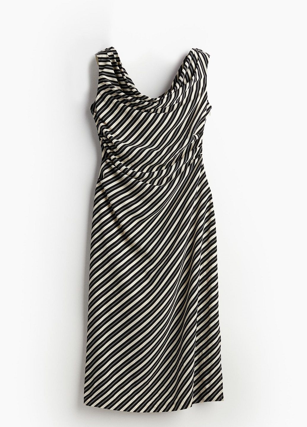 Чорна ділова сукня H&M в смужку