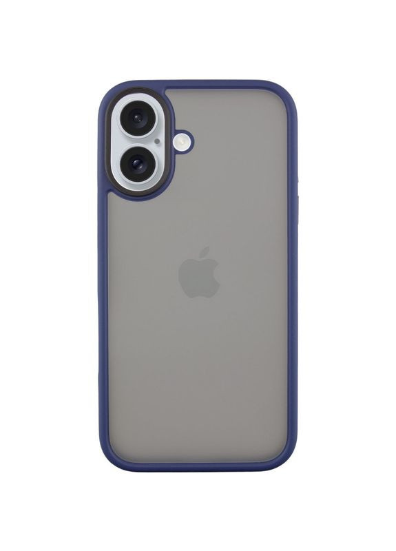 TPU+PC чохол Metal Buttons для Apple iPhone 16 (6.1") Синій No Brand (370606013)