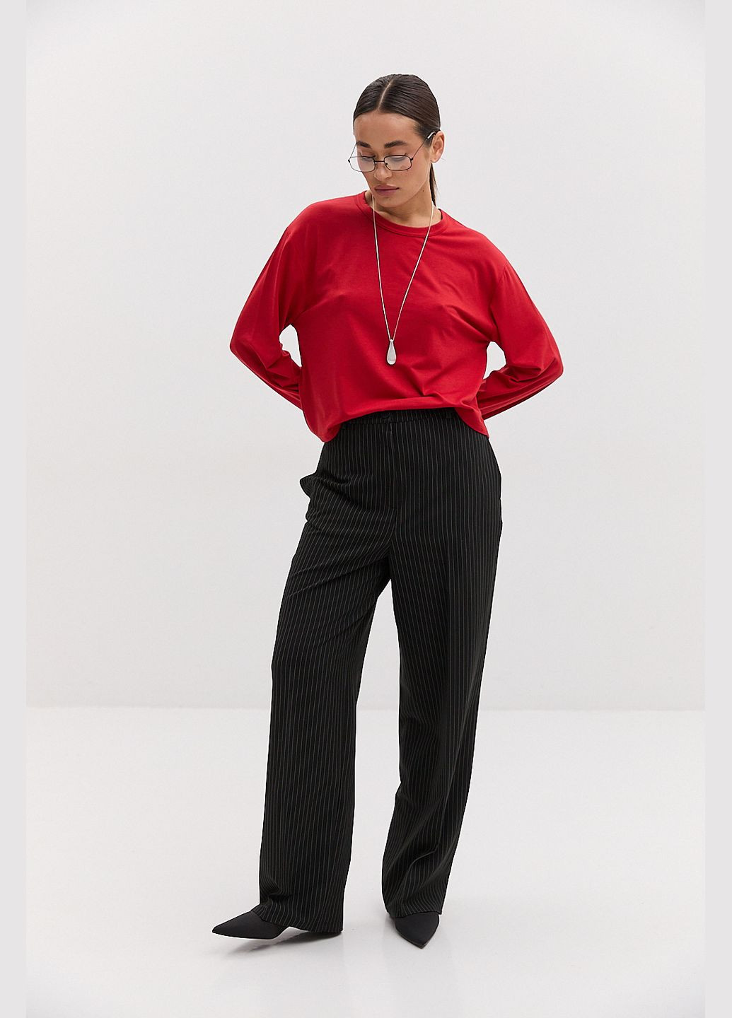 Жіночий лонгслів oversize Arjen (316301654)