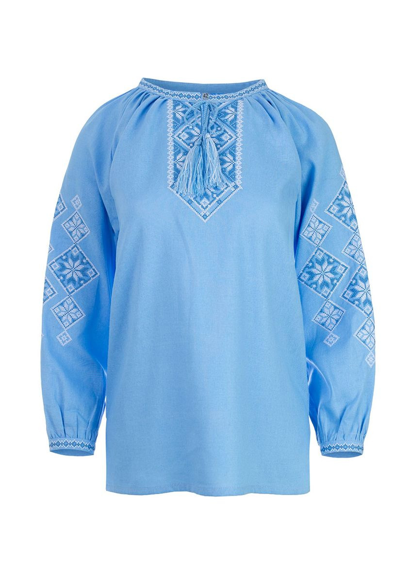 Детская сорочка вышиванка для девочки Софийка (голубой) Golfstream (286805783)