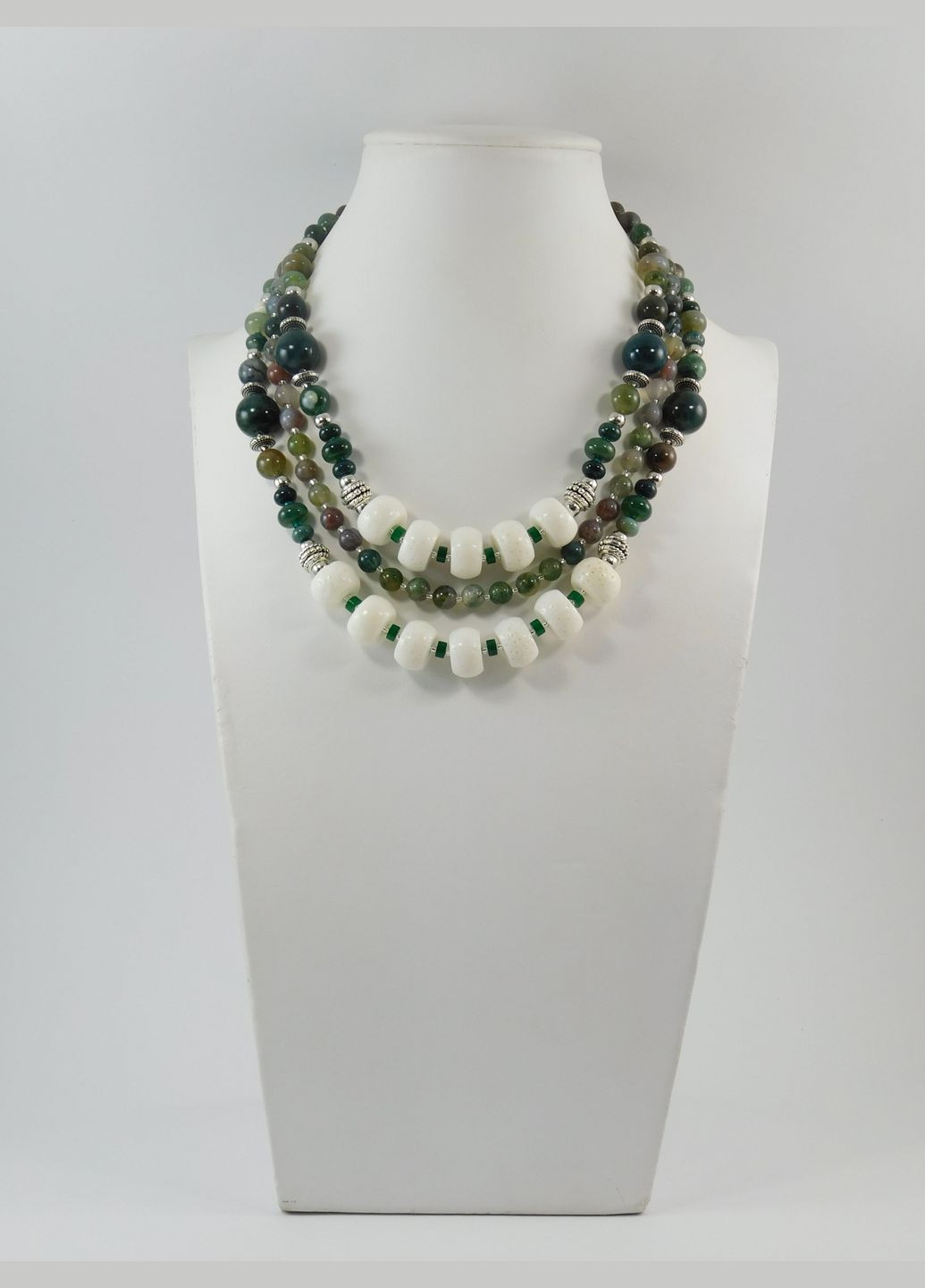 Намисто "Березневе" Яшма, Корал губчастий, Хризопраз Fursa fashion (322315980)