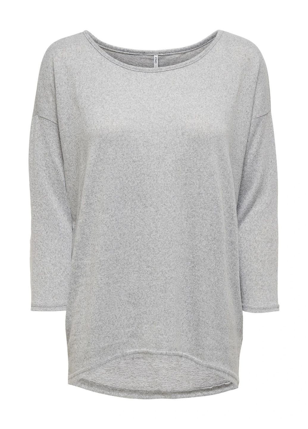Лонгслів,світло-сірий меланж, Only (364530893)