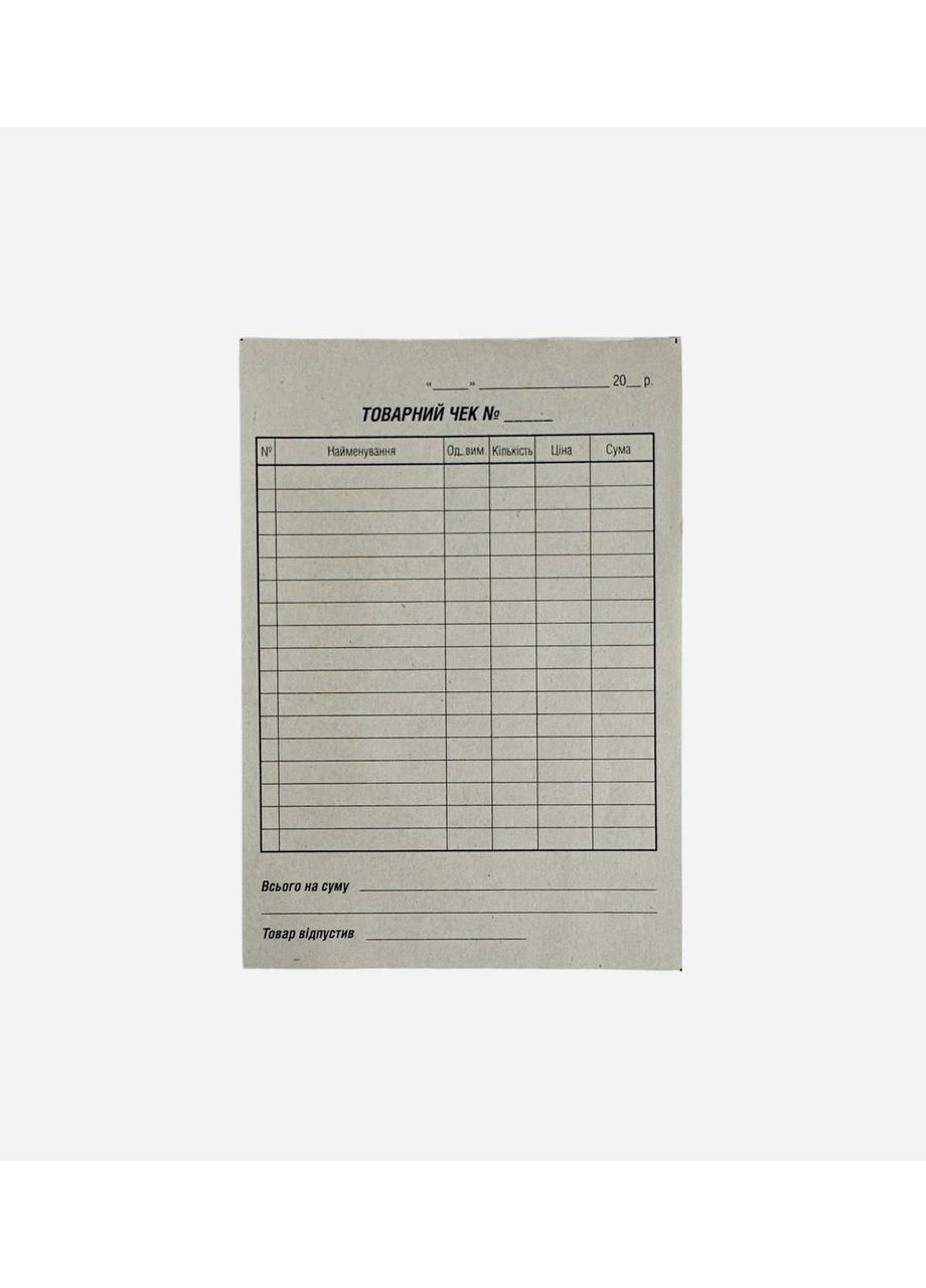 Товарный чек А6, 100 листов, газетная бумага 48 г/м2, блок чеков для кассовых аппаратов No Brand (366197773)