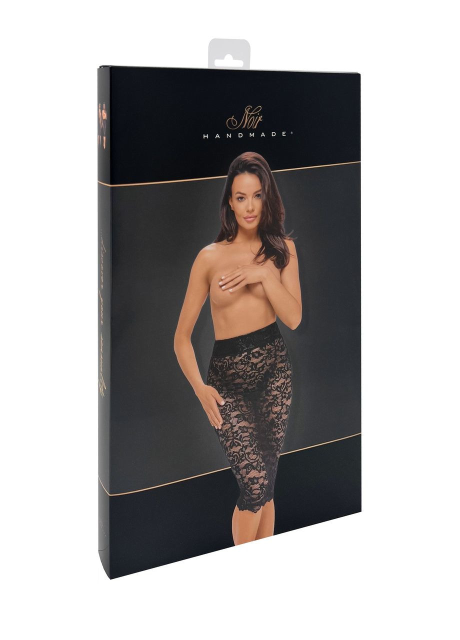 Черное юбка кружевная, handmade f302 ambivalence, со шнуровкой, черная, размер м Noir