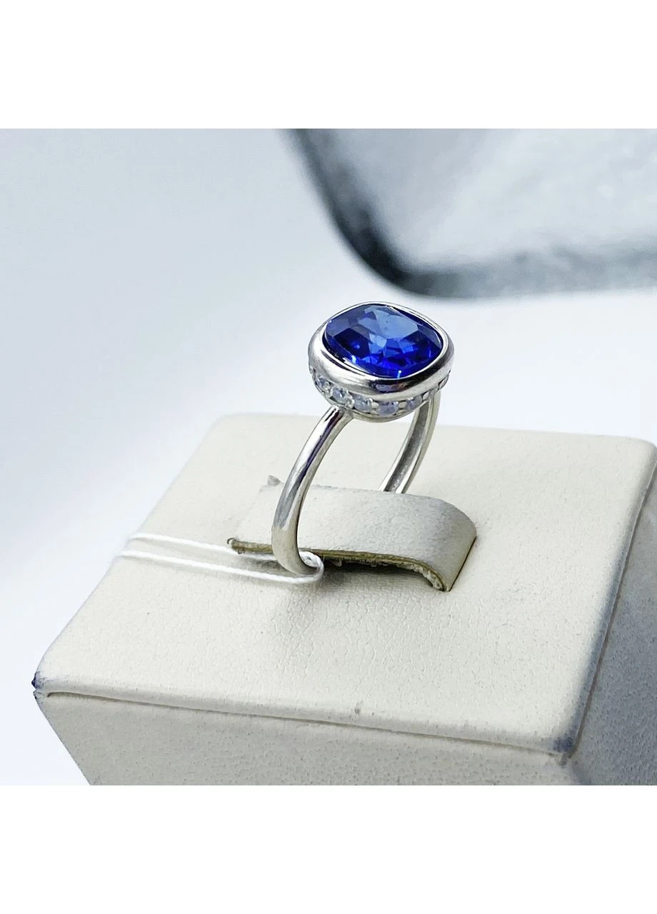 Кольцо серебряное с сапфиром 17 2,51 г No Brand (369737501)