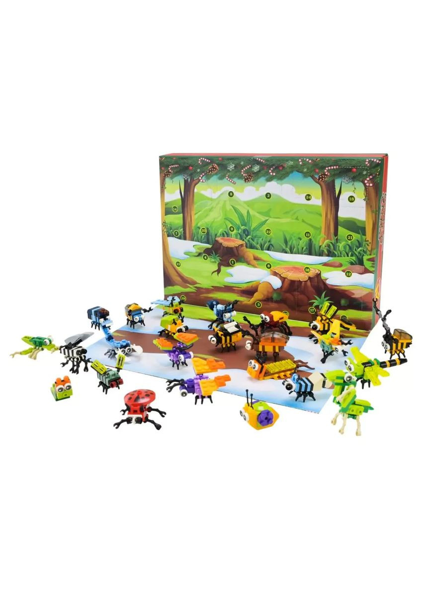 Адвент календарь конструктор блочный насекомые 24 штуки Q2 (85017A) No Brand (362422683)