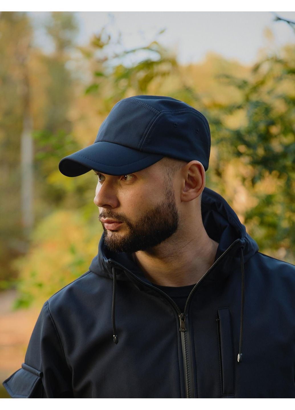 Кепка универсальная взрослая унисекс с soft shell влагостойкая синяя Intruder Бейсболка (Baseball Cap) (369900494)