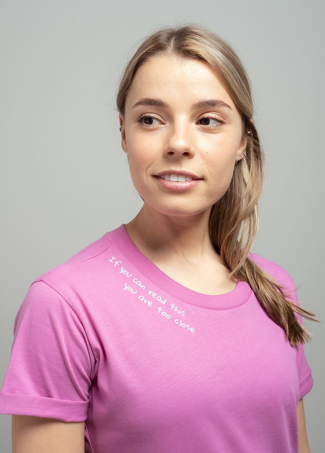 Розовая летняя малиновая женская футболка 103268 Power