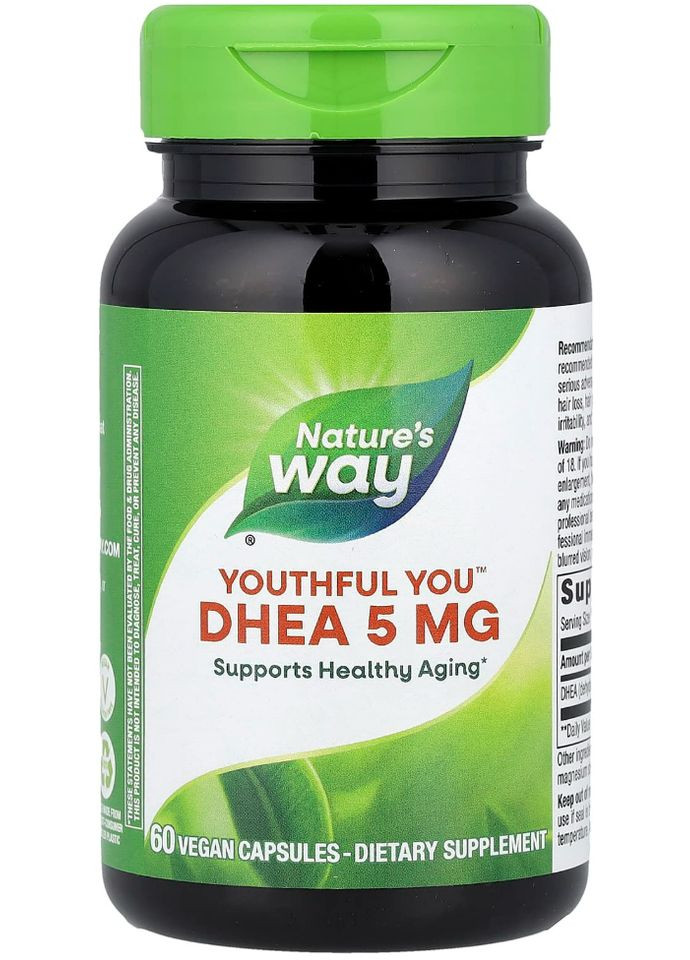 ДГЕА (дегідроепіандростерон) Youthful You DHEA 5 мг 60 капс Nature's Way (360714117)
