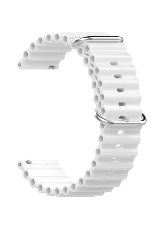 Ремінець Ocean Band для Smart Watch 20mm White No Brand (361078394)